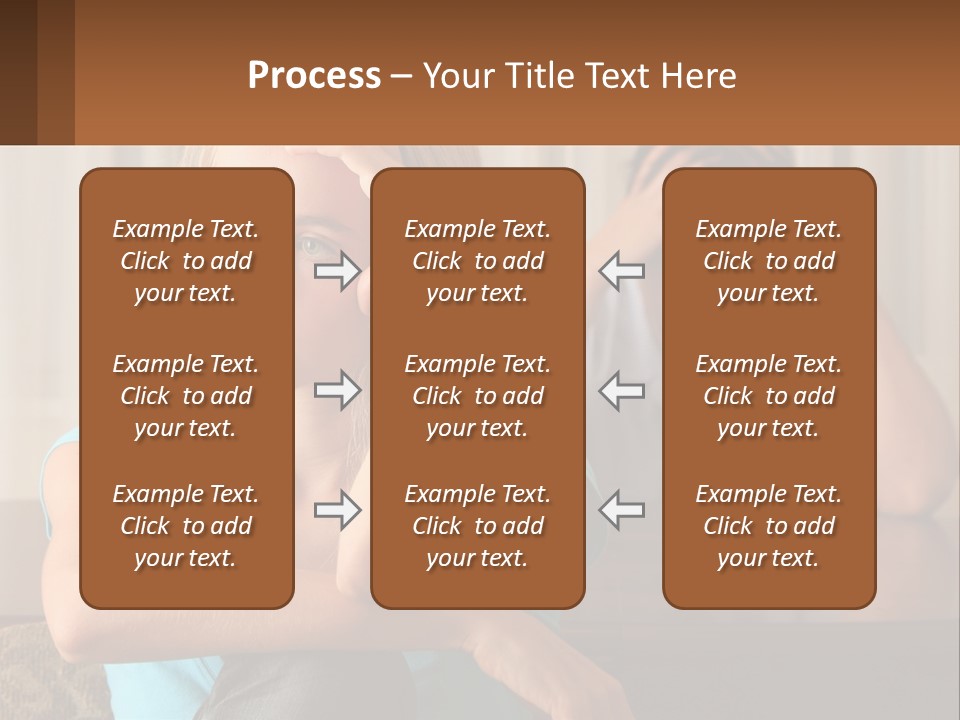 White Retired Daughter PowerPoint Template