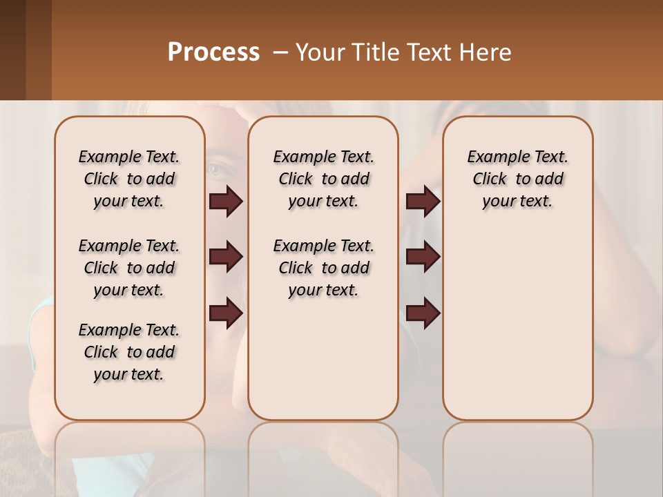White Retired Daughter PowerPoint Template