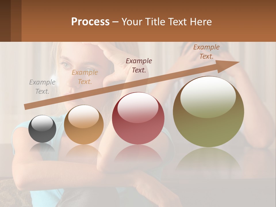 White Retired Daughter PowerPoint Template