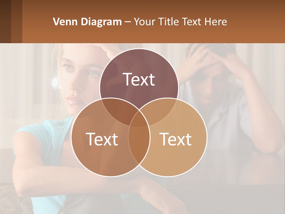 White Retired Daughter PowerPoint Template