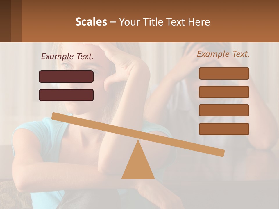 White Retired Daughter PowerPoint Template