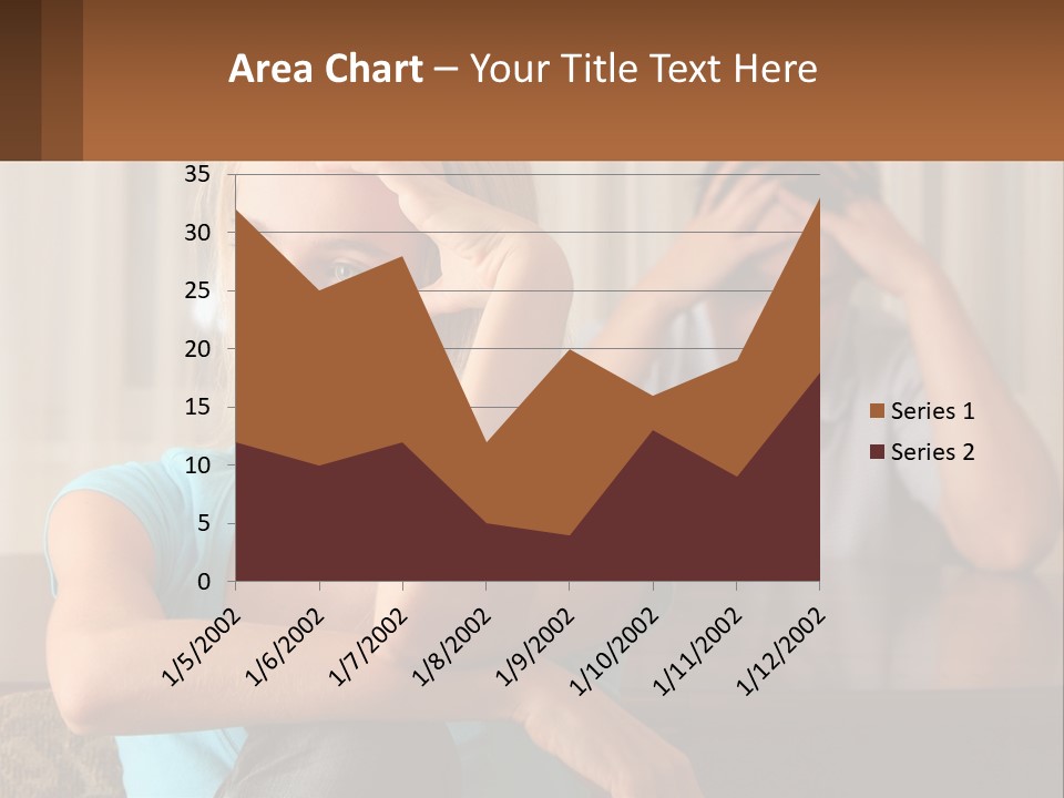 White Retired Daughter PowerPoint Template