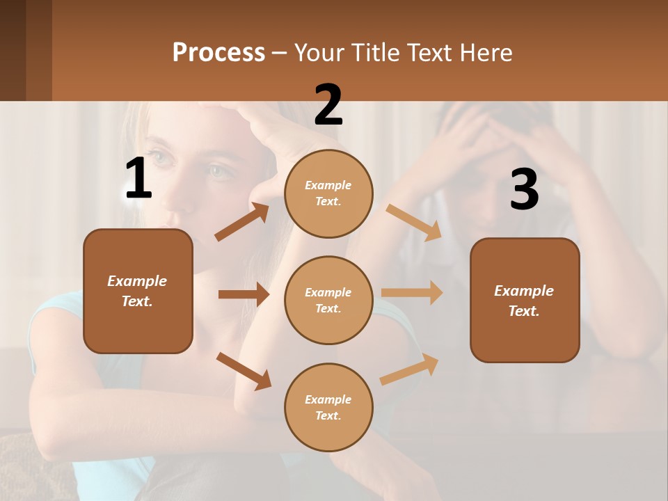 White Retired Daughter PowerPoint Template