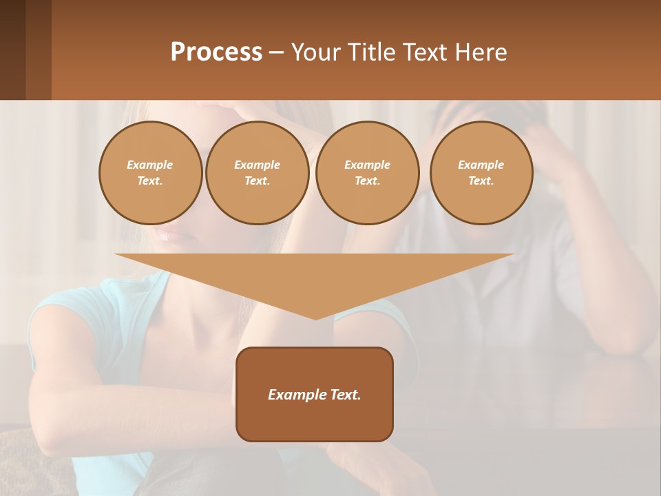 White Retired Daughter PowerPoint Template