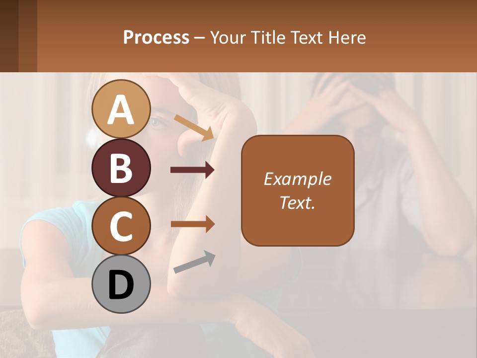 White Retired Daughter PowerPoint Template