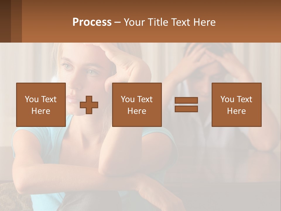 White Retired Daughter PowerPoint Template