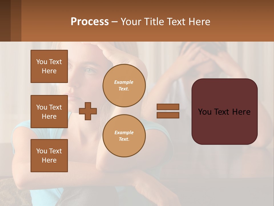 White Retired Daughter PowerPoint Template