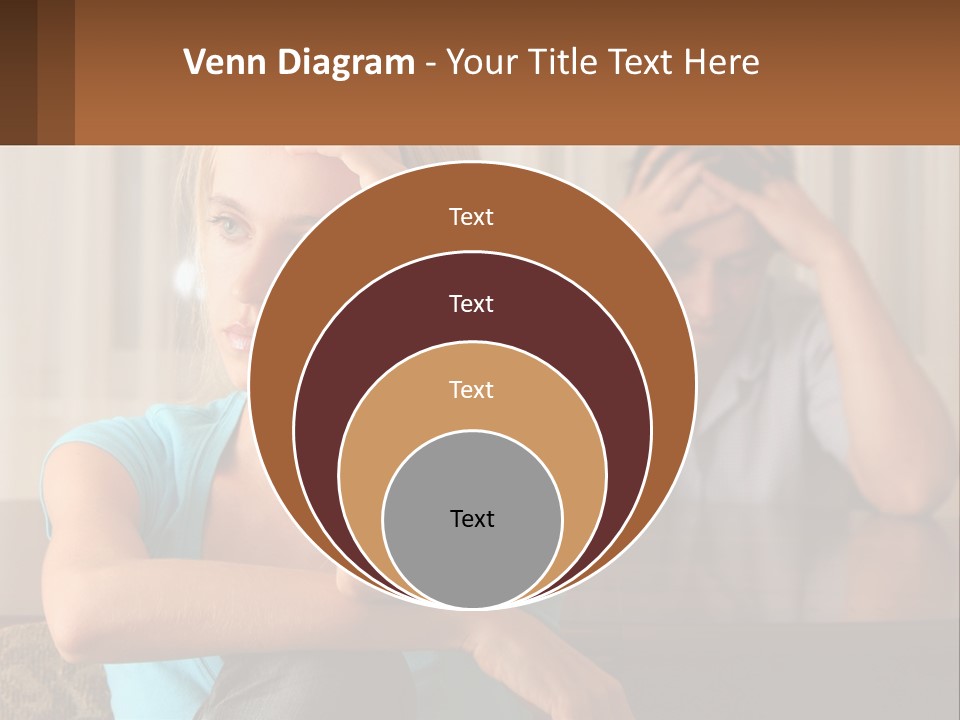 White Retired Daughter PowerPoint Template