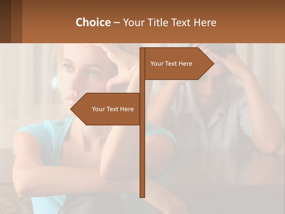 White Retired Daughter PowerPoint Template