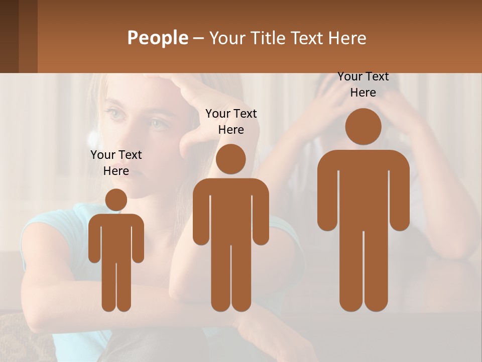 White Retired Daughter PowerPoint Template