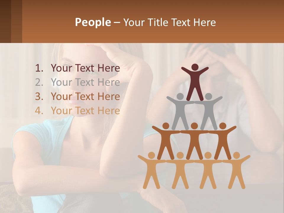 White Retired Daughter PowerPoint Template