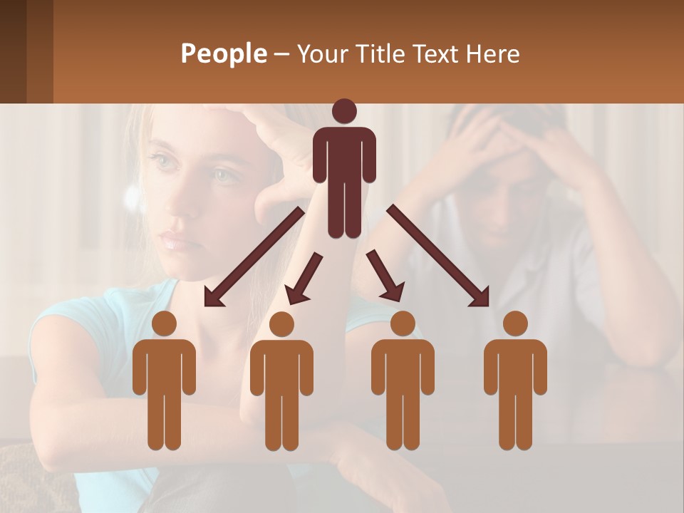 White Retired Daughter PowerPoint Template