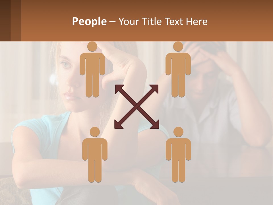 White Retired Daughter PowerPoint Template