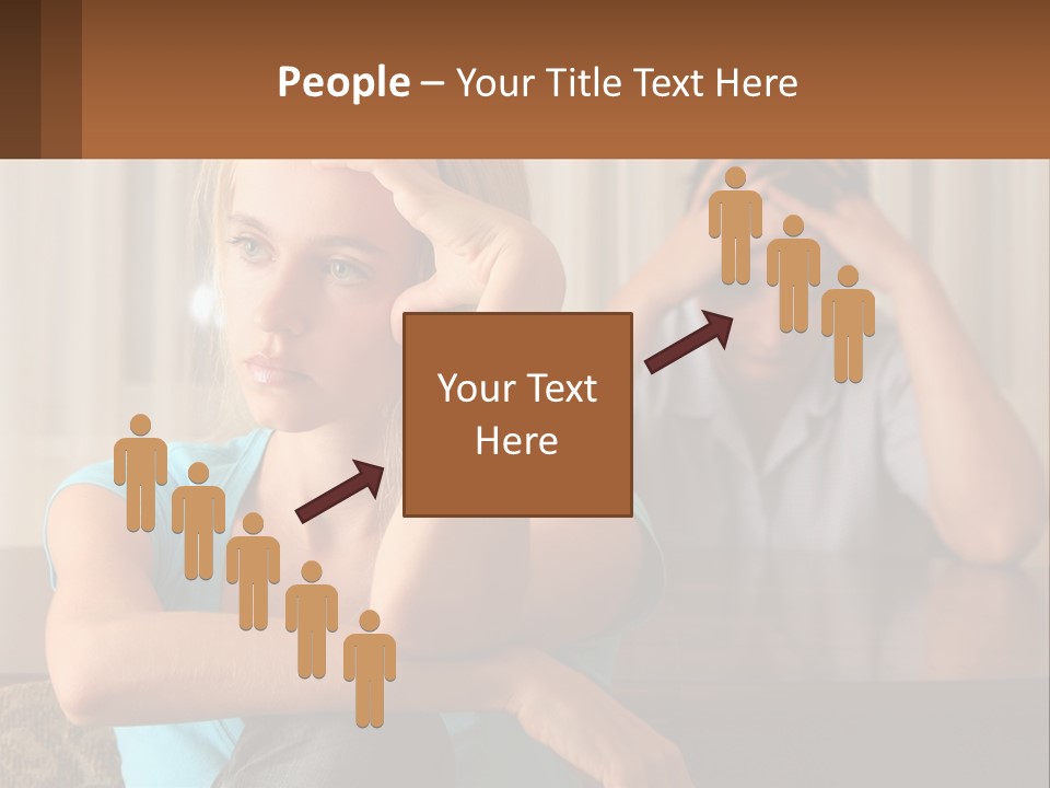 White Retired Daughter PowerPoint Template