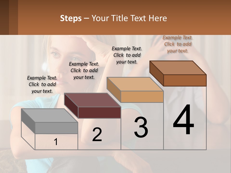 White Retired Daughter PowerPoint Template