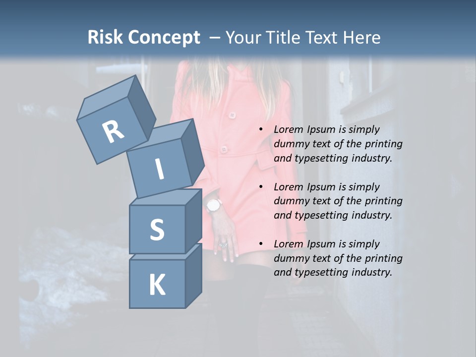 Sand Retirement Standing PowerPoint Template