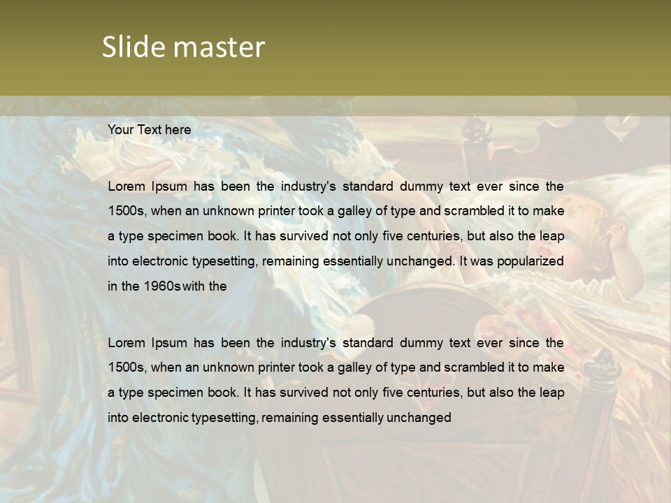 Older Calm Senior PowerPoint Template