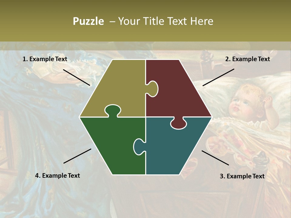 Older Calm Senior PowerPoint Template