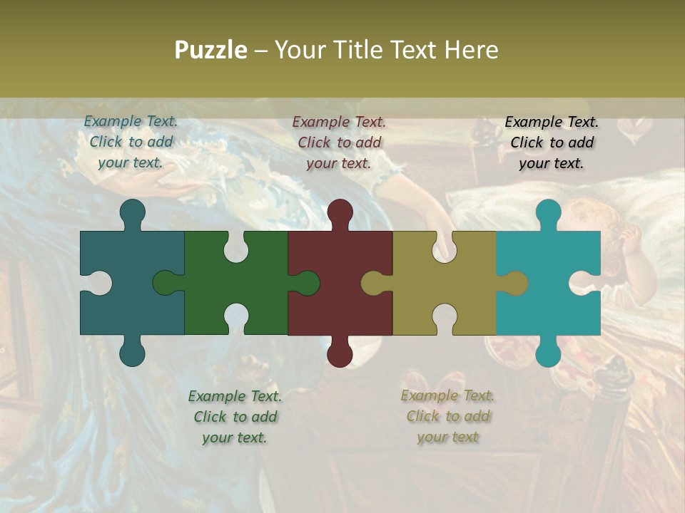 Older Calm Senior PowerPoint Template