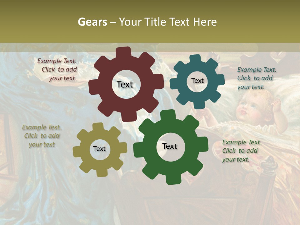 Older Calm Senior PowerPoint Template