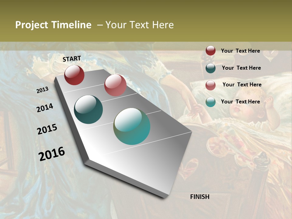 Older Calm Senior PowerPoint Template