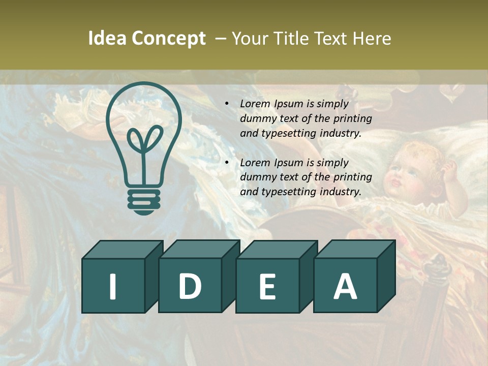 Older Calm Senior PowerPoint Template