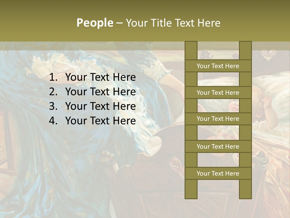 Older Calm Senior PowerPoint Template