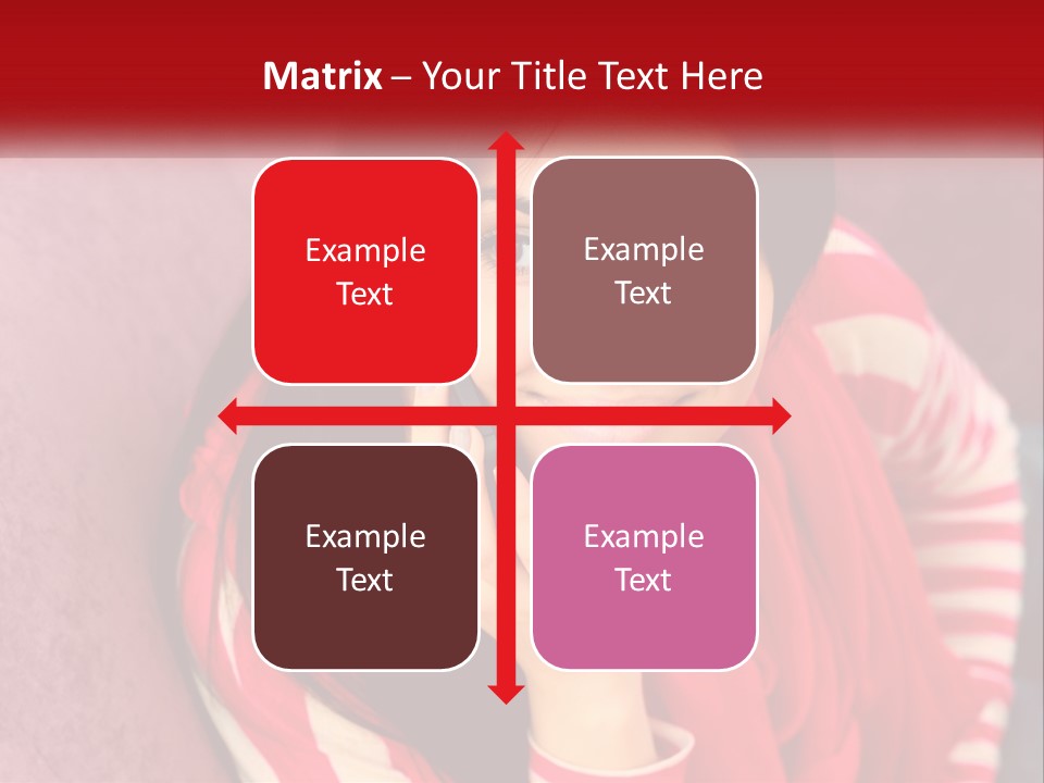 White Family Standing PowerPoint Template