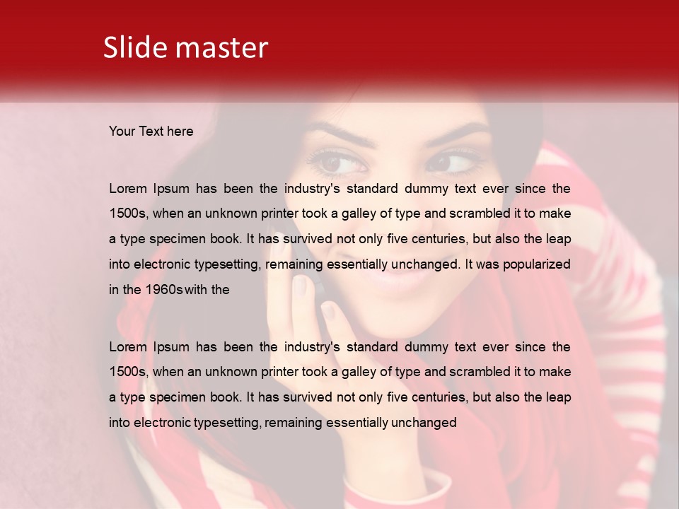 White Family Standing PowerPoint Template