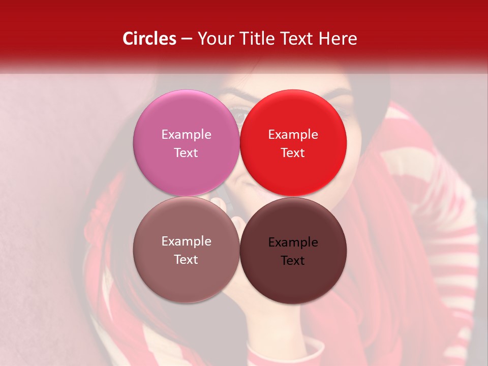 White Family Standing PowerPoint Template