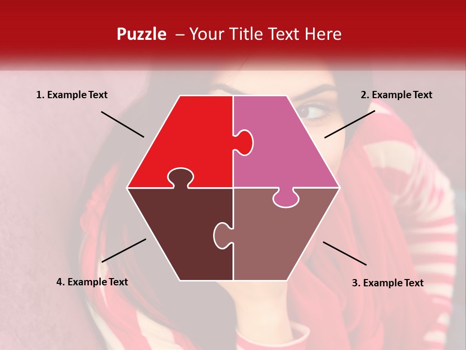 White Family Standing PowerPoint Template