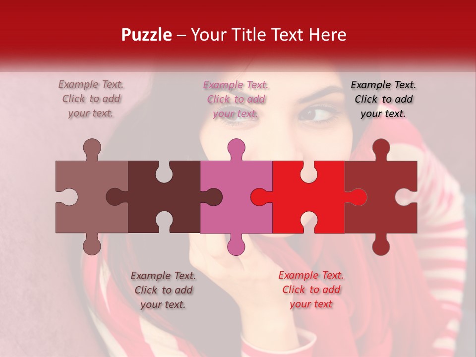 White Family Standing PowerPoint Template