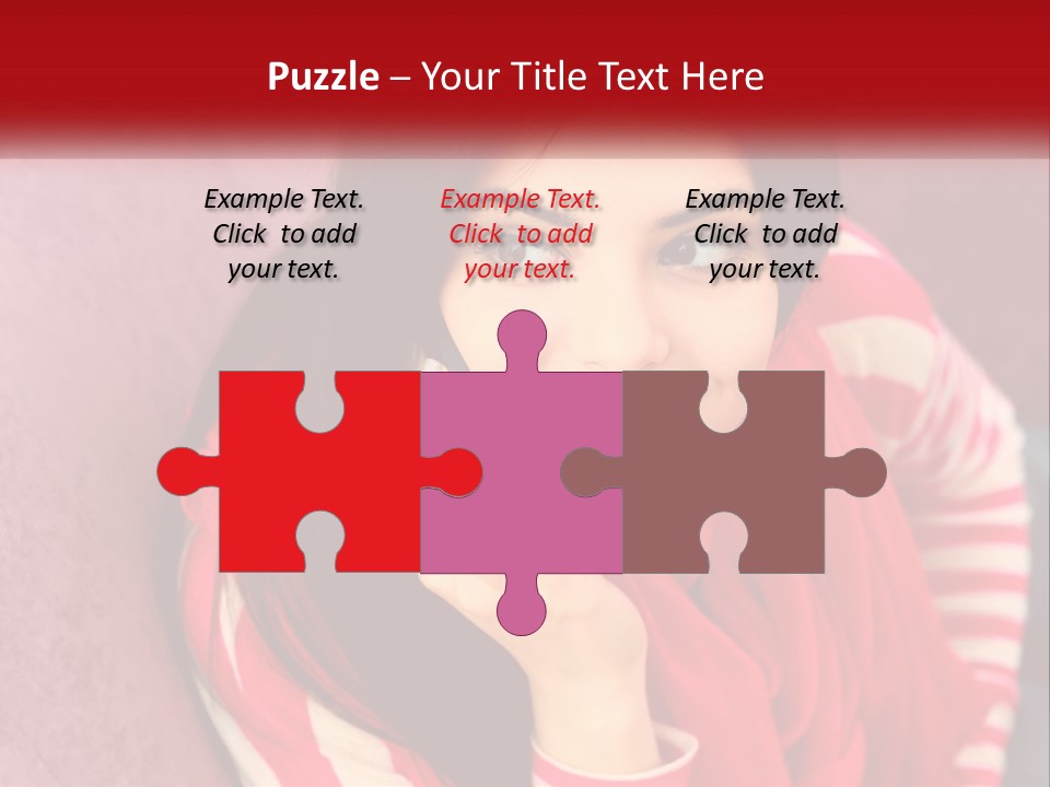 White Family Standing PowerPoint Template