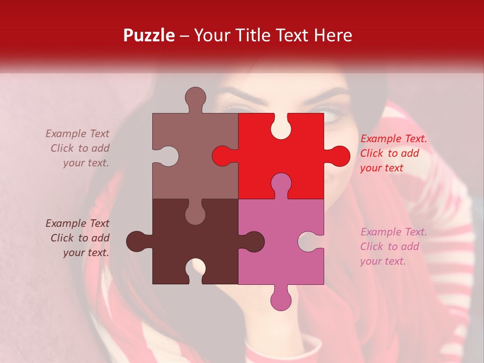 White Family Standing PowerPoint Template