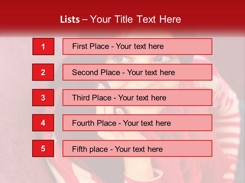 White Family Standing PowerPoint Template