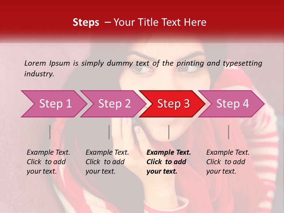 White Family Standing PowerPoint Template