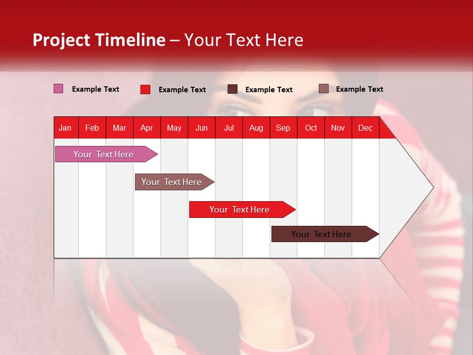 White Family Standing PowerPoint Template