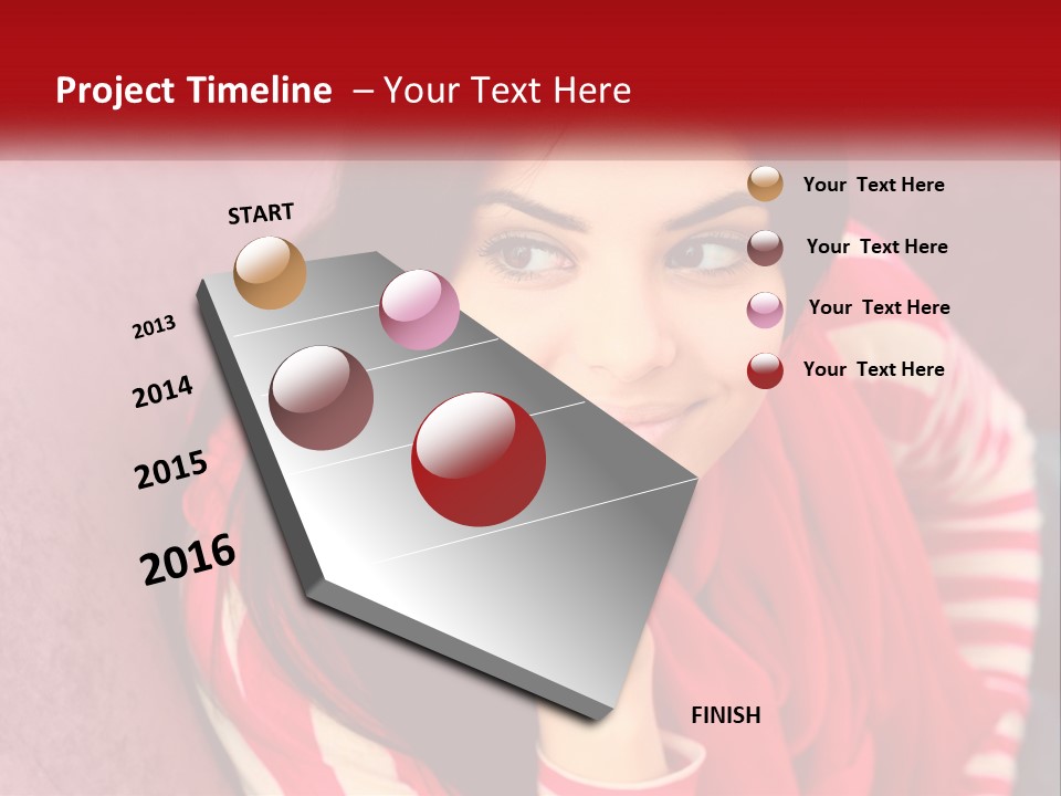 White Family Standing PowerPoint Template