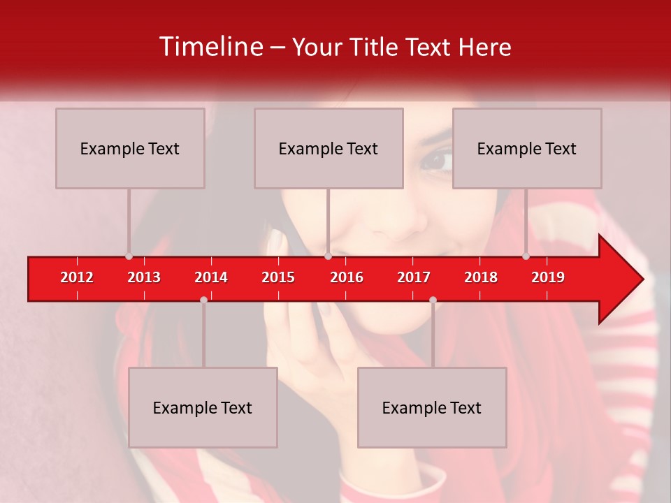 White Family Standing PowerPoint Template