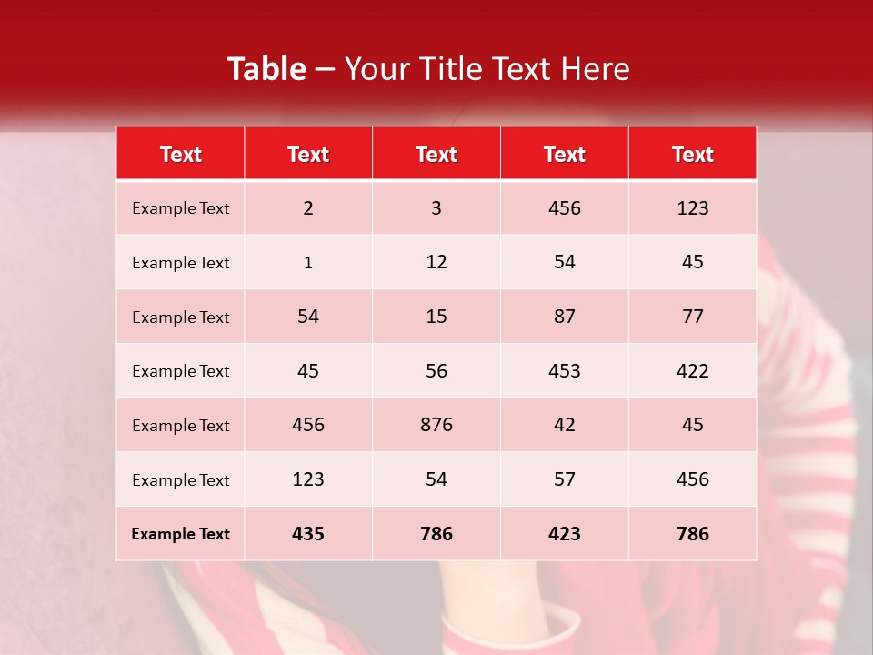 White Family Standing PowerPoint Template