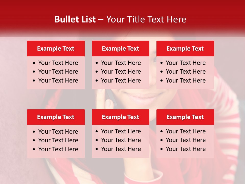 White Family Standing PowerPoint Template