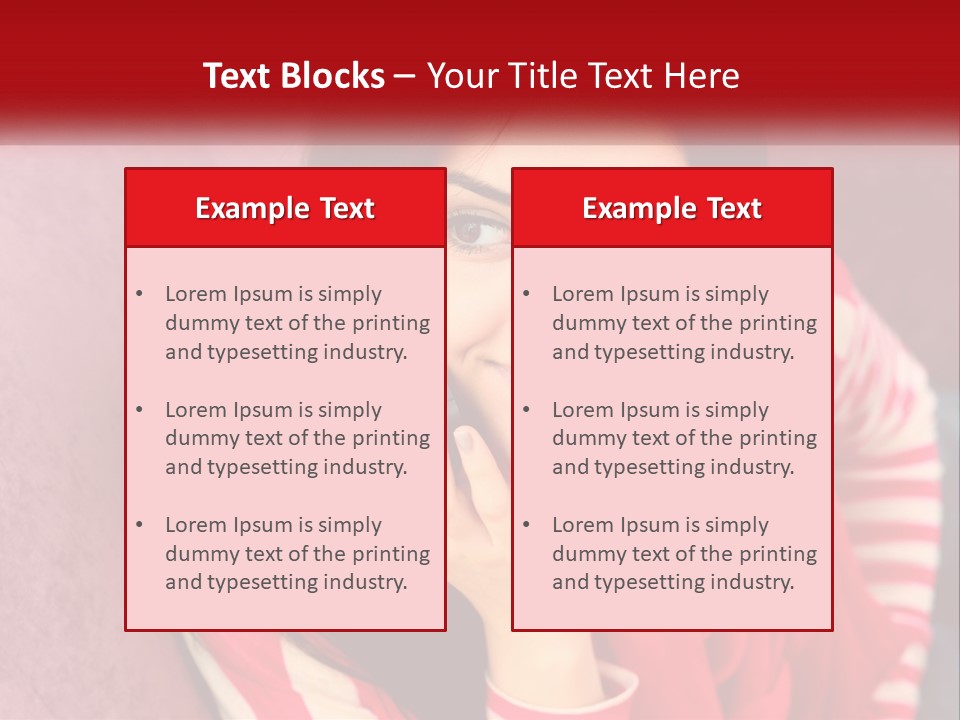 White Family Standing PowerPoint Template