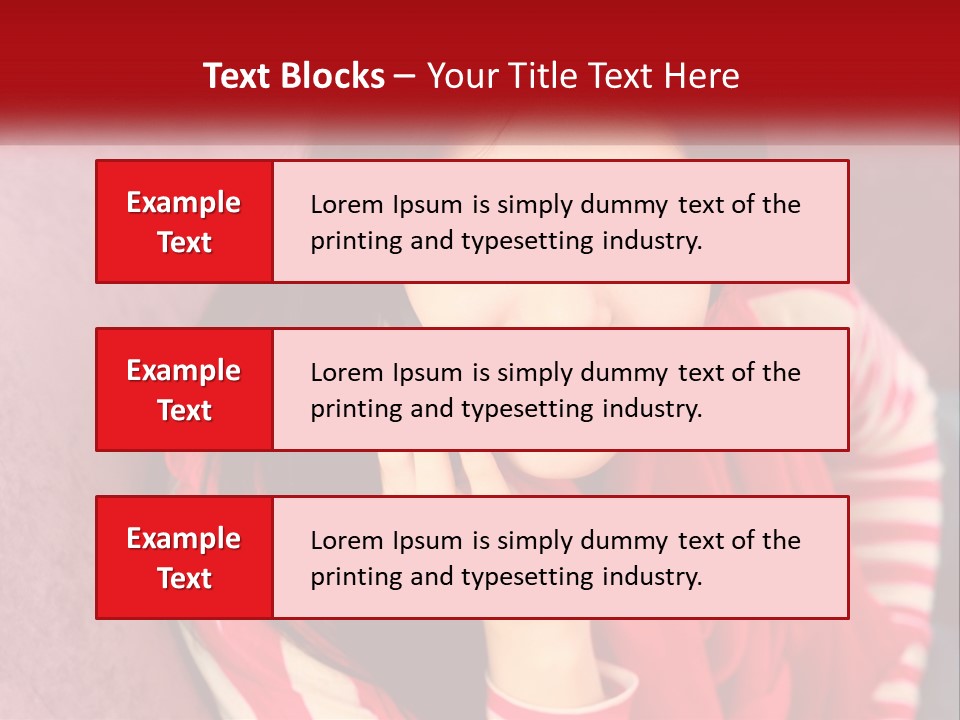 White Family Standing PowerPoint Template