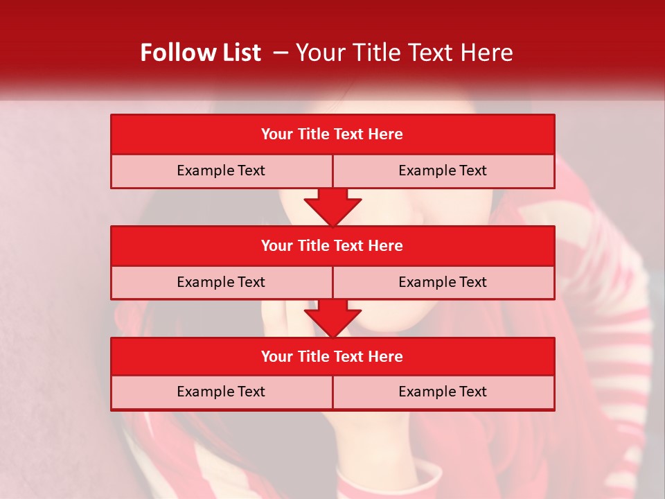 White Family Standing PowerPoint Template