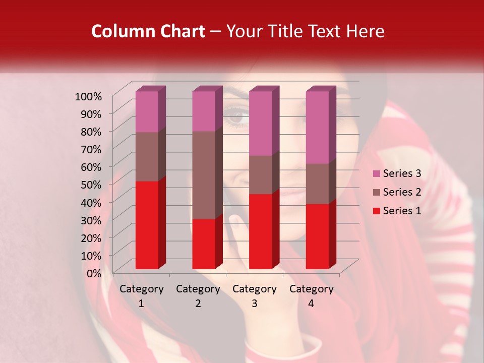 White Family Standing PowerPoint Template