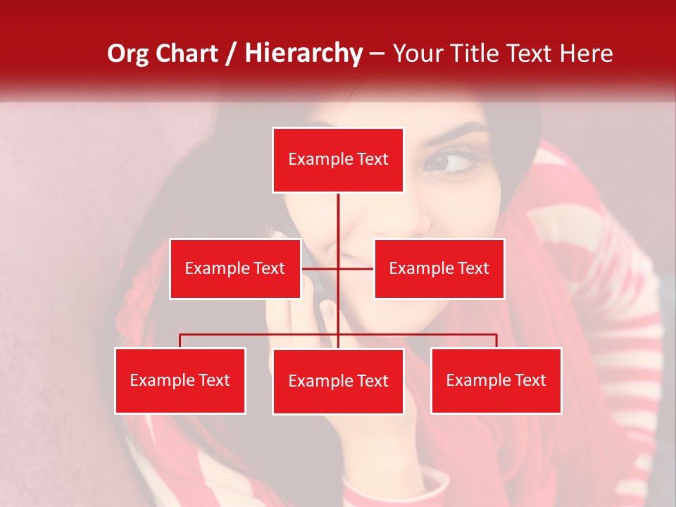 White Family Standing PowerPoint Template