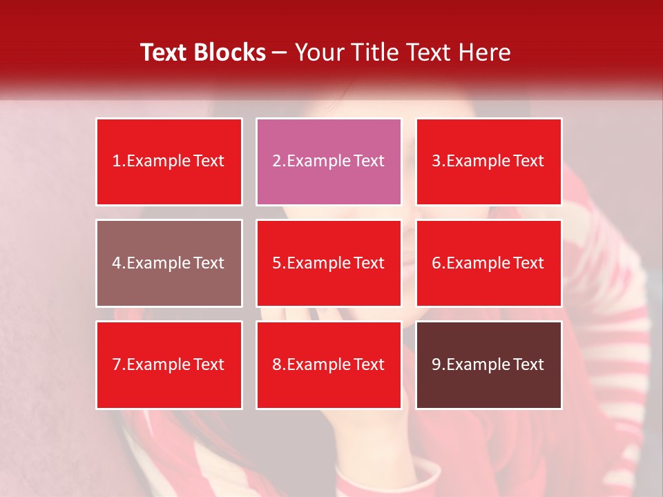 White Family Standing PowerPoint Template