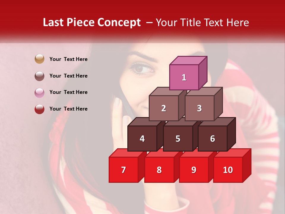 White Family Standing PowerPoint Template