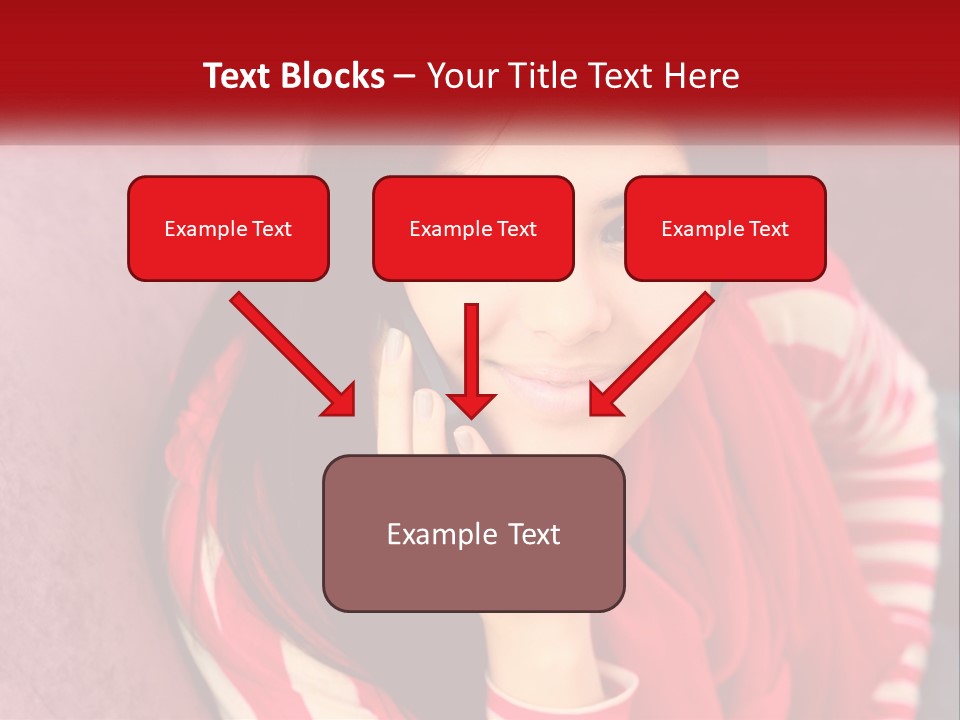 White Family Standing PowerPoint Template