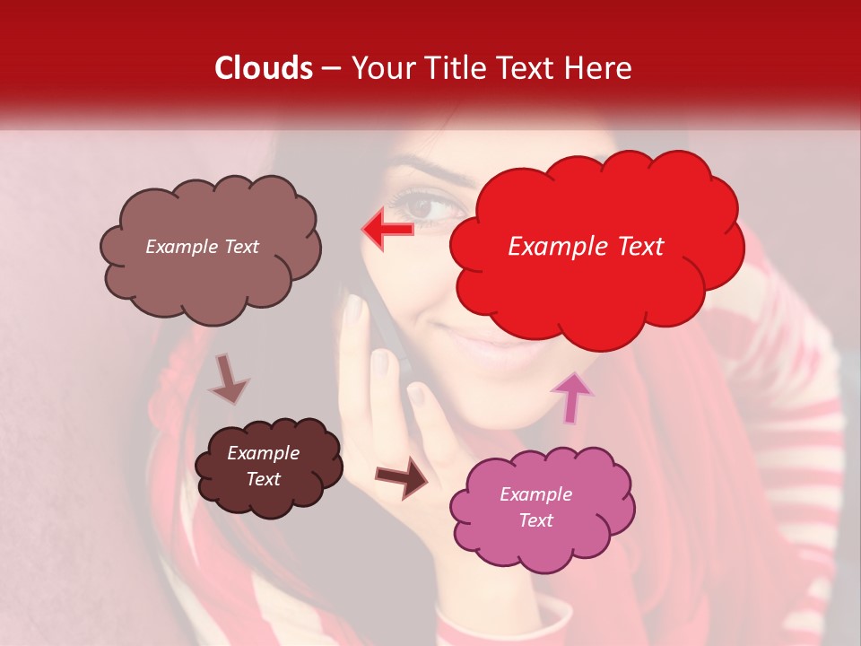 White Family Standing PowerPoint Template